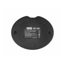 Newell SDC-USB dviejų kanalų įkroviklis NP-F550, FM50, FM500H serijos baterijoms Newell SDC-USB dviejų kanalų įkroviklis NP-F550, FM50, FM500H serijos baterijoms