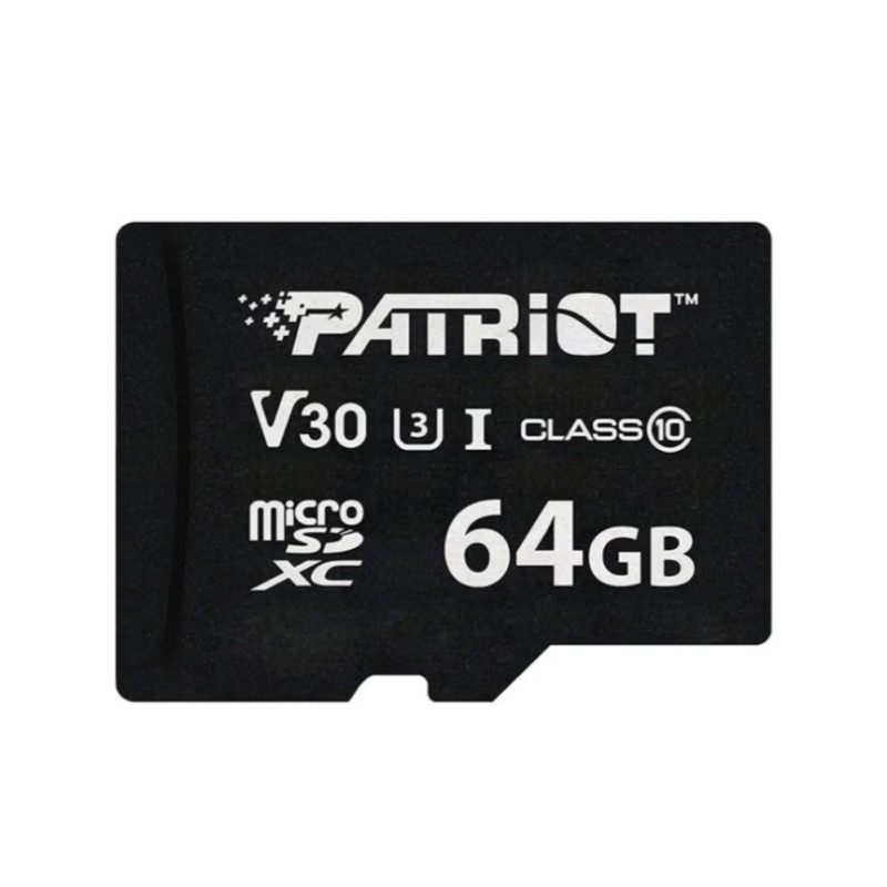 Atminties Kortelė - Patriot VX Serija 64GB V30 Klasė 10 UHS-I U3 4K UHD
