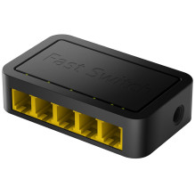Switch - Cudy FS105D Fast Ethernet 5 Ports Black Switch - Cudy FS105D Fast Ethernet 5 Ports Black