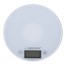 Electronic Scales - Esperanza EKS003W White Round Electronic Scales - Esperanza EKS003W White Round