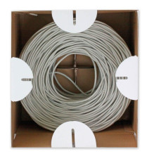 Network Cable - Techly U / UTP Cat.6 CCA 305m Solid Cable - Gray
