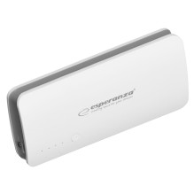 External Battery - Esperanza EMP106WE 8000 mAh 2 Output Ports Gray, White External Battery - Esperanza EMP106WE 8000 mAh 2 Output Ports Gray, White