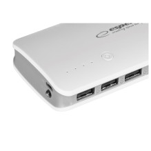 External Battery - Esperanza EMP106WE 8000 mAh 2 Output Ports Gray, White External Battery - Esperanza EMP106WE 8000 mAh 2 Output Ports Gray, White