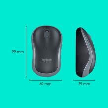 Keyboard and Mouse Set - Logitech 920-004508 Wireless QWERTY Spill Resistant Black, Silver