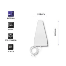 4G LTE Antena - Qoltec 57021 18 dBi Lauko Balta 4G LTE Antena - Qoltec 57021 18 dBi Lauko Balta