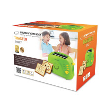 Toaster - Esperanza EKT003 750 W Green Toaster - Esperanza EKT003 750 W Green