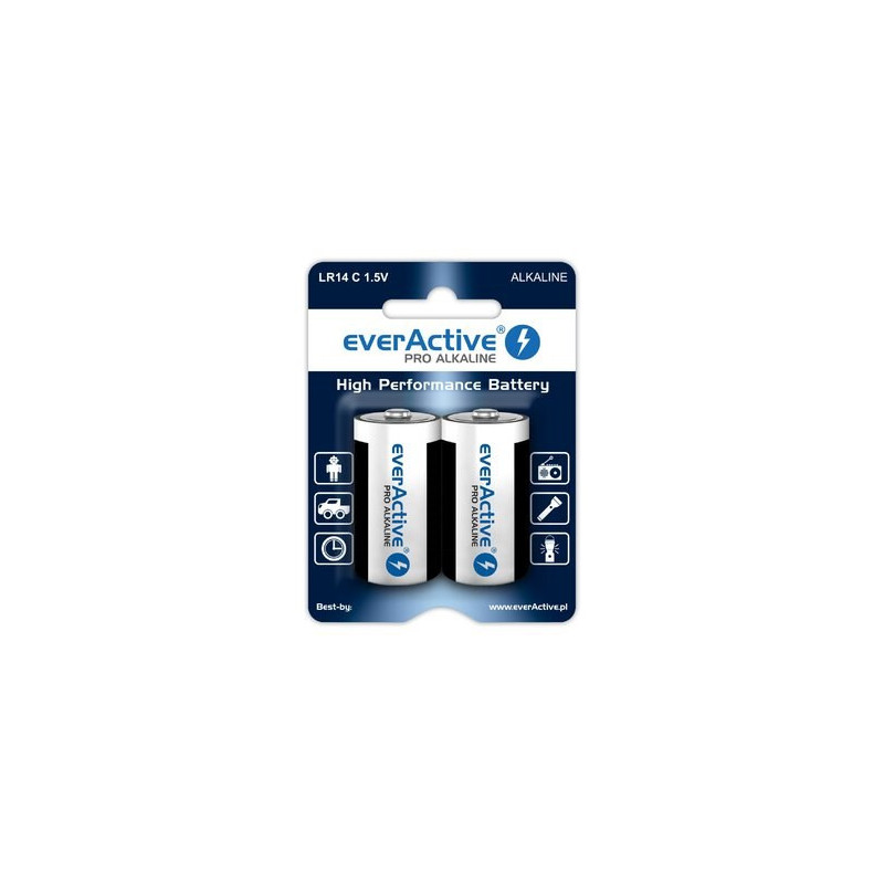 Alkaline battery - EverActive Pro LR14, 2 pcs.
