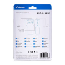 Network Tester - Lanberg NT-0402 PoE Blue / White Network Tester - Lanberg NT-0402 PoE Blue / White