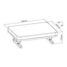 Footrest - Maclean MC-460 Ergonomic, Infinitely Adjustable Angle, Removable Cushion. Footrest - Maclean MC-460 Ergonomic, Infinitely Adjustable Angle, Removable Cushion.