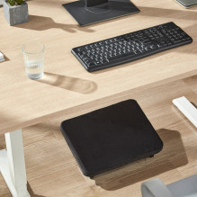Footrest - Maclean MC-460 Ergonomic, Infinitely Adjustable Angle, Removable Cushion. Footrest - Maclean MC-460 Ergonomic, Infinitely Adjustable Angle, Removable Cushion.