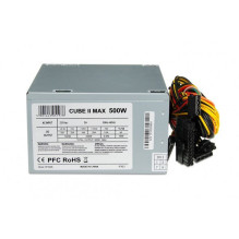 Maitinimo Blokas - iBox CUBE II 500 W 20+4 Pin Sidabrinis Maitinimo Blokas - iBox CUBE II 500 W 20+4 Pin Sidabrinis