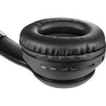 Wireless Headphones - Bluetooth Freemotion B571 LED Black Wireless Headphones - Bluetooth Freemotion B571 LED Black