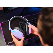 Ausinės - Trust GXT 491P FAYZO Laidinės ir Bevielės USB Tipo-A Bluetooth su Nuimamu Mikrofonu, Reguliuojama Galvos Juost