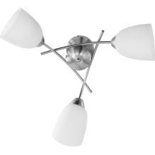 Ceiling Lamp - Activejet Nikita Nickel Triple 3xE27 Elegant White Ceiling Lamp - Activejet Nikita Nickel Triple 3xE27 Elegant White