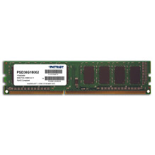 RAM Modulis - Patriot Memory 8GB Pc3-12800 1600mhz Dimm, juoda RAM Modulis - Patriot Memory 8GB Pc3-12800 1600mhz Dimm, juoda