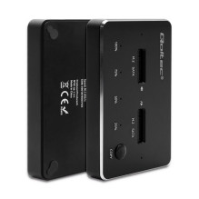 Docking Station - Qoltec 50310 2x M.2 SATA USB Type C Black Docking Station - Qoltec 50310 2x M.2 SATA USB Type C Black