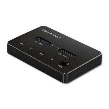 Docking Station - Qoltec 50310 2x M.2 SATA USB Type C Black Docking Station - Qoltec 50310 2x M.2 SATA USB Type C Black