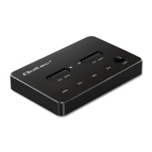 Docking Station - Qoltec 50310 2x M.2 SATA USB Type C Black Docking Station - Qoltec 50310 2x M.2 SATA USB Type C Black