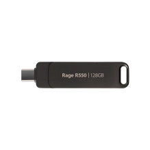 USB Flash Drive - Patriot Rage R550 128GB 100MB/s A+C Swivel Black USB Flash Drive - Patriot Rage R550 128GB 100MB/s A+C Swivel Black