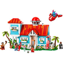 Žaislų Rinkinys - LEGO DISNEY 43268 Lilo ir Stitch Paplūdimio Namas 834 vnt. 5 mini figūrėlės 9+