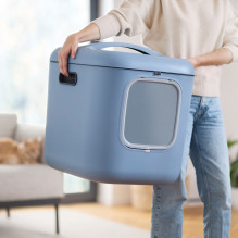 Kačių Kraiko Dėžė - ROTHO Biala XL su Anglies Filtru Mėlyna Kačių Kraiko Dėžė - ROTHO Biala XL su Anglies Filtru Mėlyna