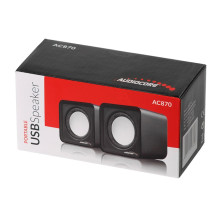 Speakers - Audiocore AC870 B 2 Way 3 W, Black / Gray