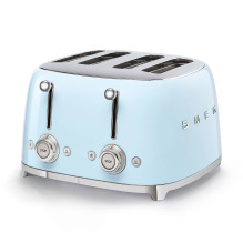 Toaster - SMEG TSF03PBEU 4-slice Retro with 6 brown levels, Pastel Blue Toaster - SMEG TSF03PBEU 4-slice Retro with 6 brown levels, Pastel Blue