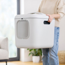 Cat Litter Box - ROTHO Biala XL White Cat Litter Box - ROTHO Biala XL White