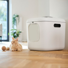 Cat Litter Box - ROTHO Biala XL White Cat Litter Box - ROTHO Biala XL White