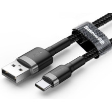 USB Kabelis - Baseus CATKLF-UG1 3m USB A į USB C 2A Juodas