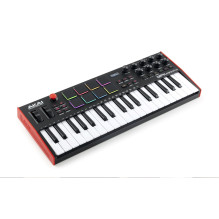 MIDI Klaviatūra - AKAI MPK MINI PLUS 37 Klavišų, 8 Pad'ai, 8 Reguliatoriai, OLED Ekranas MIDI Klaviatūra - AKAI MPK MINI PLUS 37 Klavišų, 8 Pad'ai, 8 Reguliatoriai, OLED Ekranas
