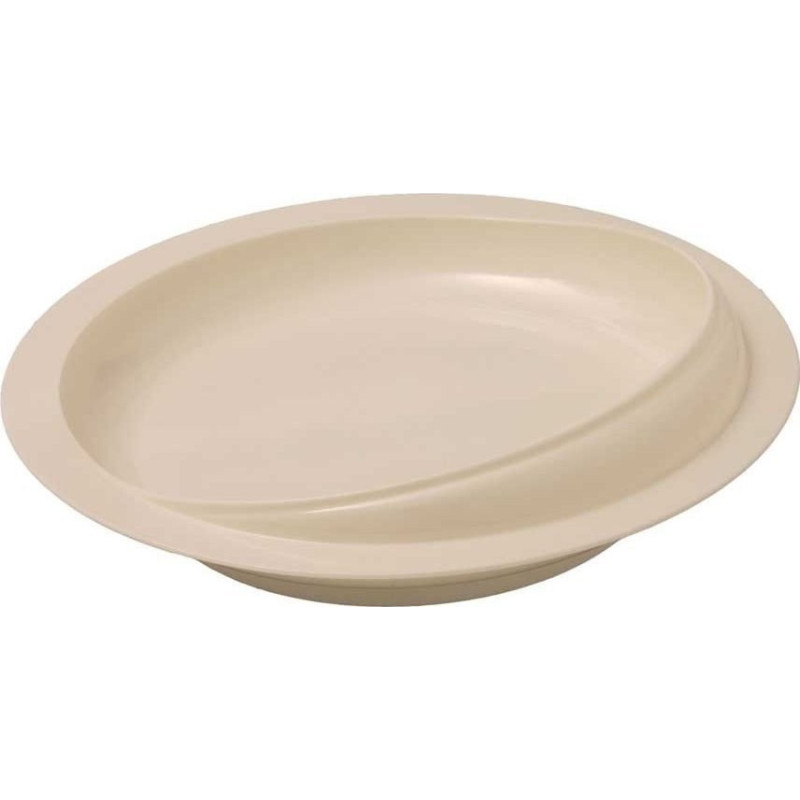 Valgio Lėkštė - Neįgaliųjų Dubuo Melaminas ABS 200mm Beige