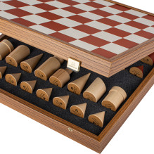Manopoulos Bauhaus Style Chess Set 40x40cm With Pieces