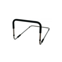 Reguliuojamas Lovos Turėklas - Plienas 100kg Apkrova Juoda / Chromuota