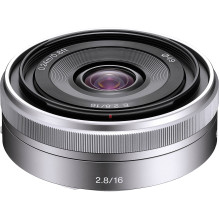 Sony E 16mm F2.8 (Silver),...
