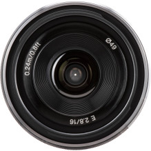 Sony E 16mm F2.8 (Silver), (SEL16F28)