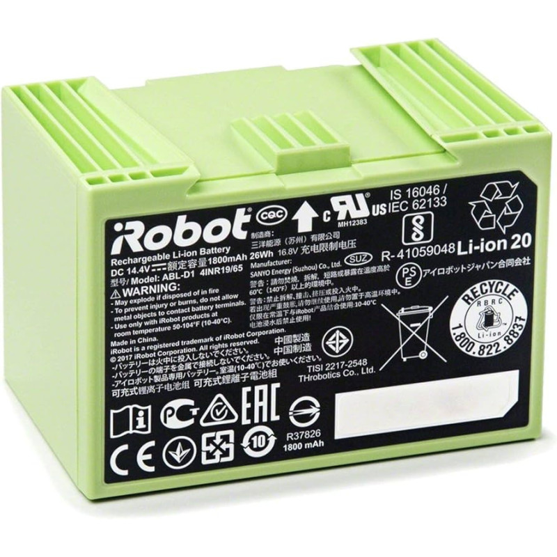 Akumuliatorius Prietaisams Irobot Roomba I7, 14.4v, 2.2ah, Li-ion