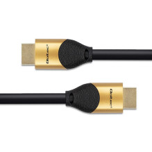 HDMI Laidas - Qoltec 50354 Ultra Didelės Spartos 8K 1m Auksinis HDMI Laidas - Qoltec 50354 Ultra Didelės Spartos 8K 1m Auksinis