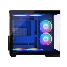 Computer Case - MODECOM Volcano Panorama APEX ARGB Midi Tower Gray
