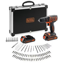 Drill / Screwdriver - BLACK+DECKER 18V with Light and Accessories Drill / Screwdriver - BLACK+DECKER 18V with Light and Accessories
