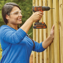 Gręžtuvas / Suktuvas - BLACK+DECKER 18V su Šviesa ir Priedais Gręžtuvas / Suktuvas - BLACK+DECKER 18V su Šviesa ir Priedais