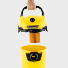 Vacuum Cleaner - KARCHER WD 3 V-17 / 4 / 35 1000 W Wet and Dry 17 L with Nozzles Black, Yellow