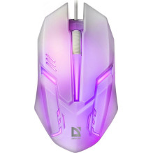 Žaidimų Pelė - MOUSE DEFENDER CYBER MB-560L 7-Spalvų Apšvietimas Balta Žaidimų Pelė - MOUSE DEFENDER CYBER MB-560L 7-Spalvų Apšvietimas Balta