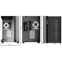 Kompiuterio Korpusas - be quiet! LIGHT BASE 600 LX ATX / MicroATX / Mini-ITX, 40 cm vaizdo plokštės vieta, USB 3.2 Gen 2