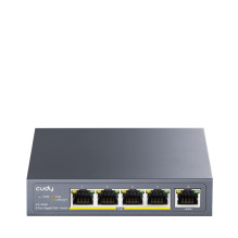 Komutatorius - Cudy GS1005P Gigabit PoE 5 Prievadai Pilkas Komutatorius - Cudy GS1005P Gigabit PoE 5 Prievadai Pilkas
