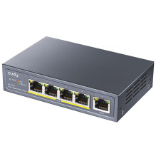 Komutatorius - Cudy GS1005P Gigabit PoE 5 Prievadai Pilkas Komutatorius - Cudy GS1005P Gigabit PoE 5 Prievadai Pilkas