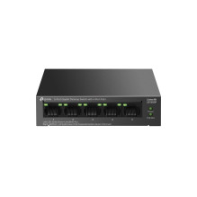 Komutatorius - TP-Link LiteWave 5-Port Gigabit su 4-Port PoE+ Juodas Komutatorius - TP-Link LiteWave 5-Port Gigabit su 4-Port PoE+ Juodas