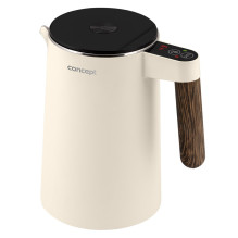 Elektrinis Virdulys - CONCEPT RK3304 1.5L su Ekranu, Reguliuojama Temperatūra 45-100°C, Šaltas Korpusas Elektrinis Virdulys - CONCEPT RK3304 1.5L su Ekranu, Reguliuojama Temperatūra 45-100°C, Šaltas Korpusas