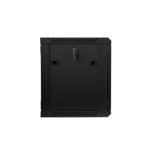 Wall Mount Cabinet - Lanberg 9U 600x450mm Black With Glass Door Wall Mount Cabinet - Lanberg 9U 600x450mm Black With Glass Door