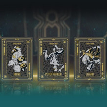 Difatta Spider-man Black Gold Playing Cards